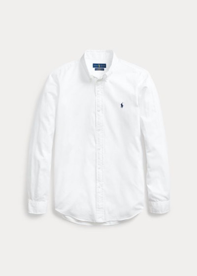 Camisa Polo Ralph Lauren Hombre Blancos - Classic Fit Twill - UXNQP3421